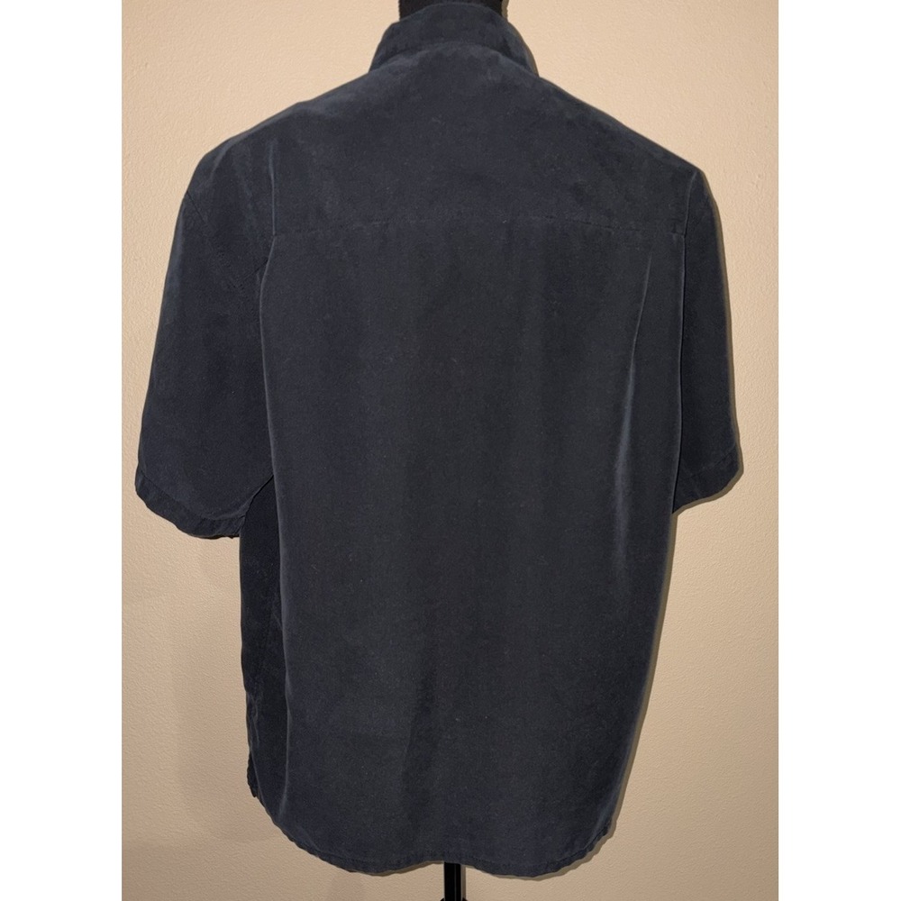 Bamboo Cay Bugatti King Of The Road Embroidered Button Up Hawaiian Black Med - Picture 3 of 10